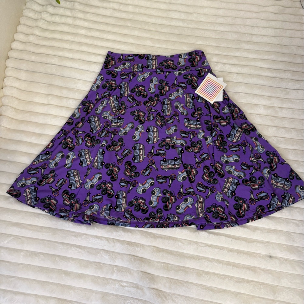 Lularoe girls Azure skirt size 12 car jeep vehicle